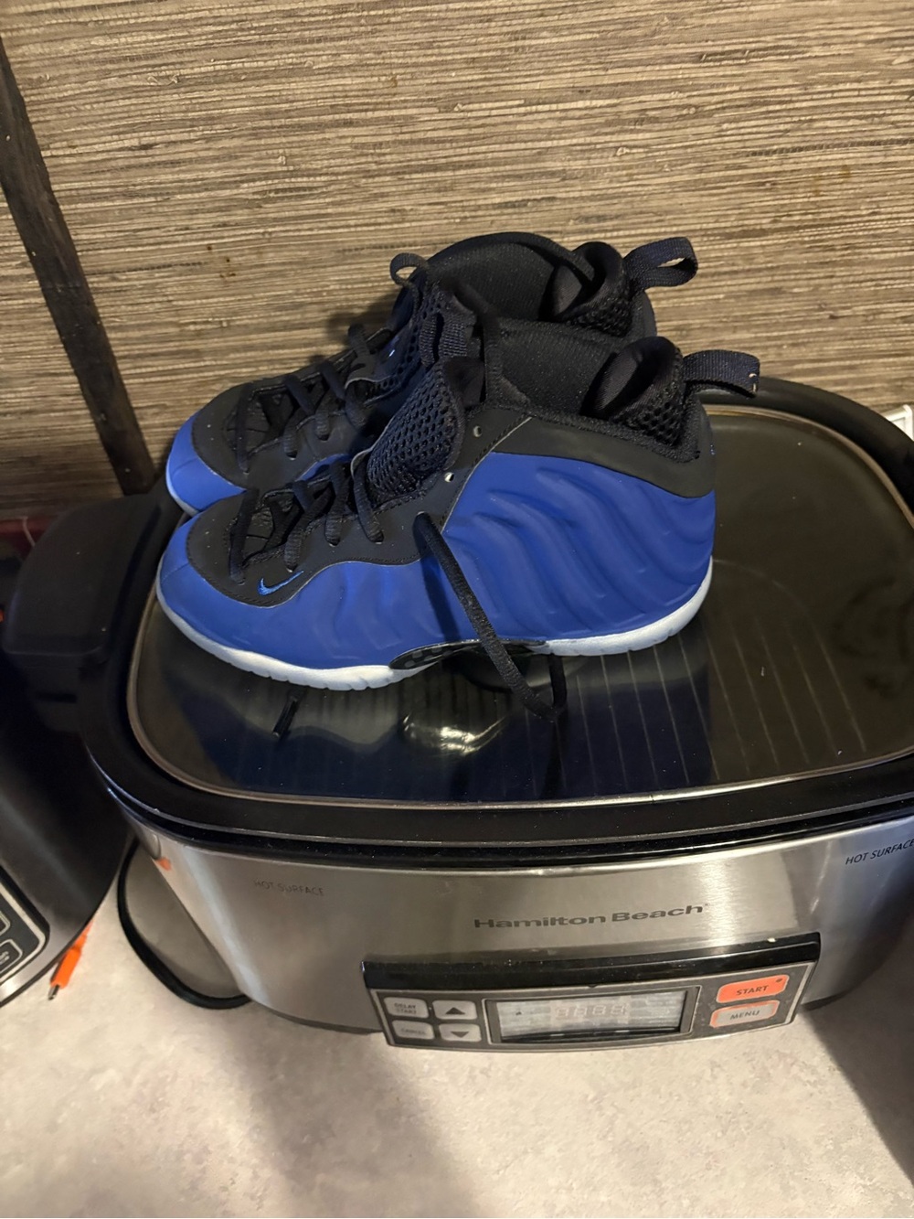 Kids Blue High-Top Athletic Shoes